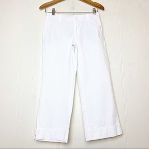 Lilly Pulitzer Main Line Fit White Capri Pants